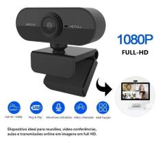 Webcam FullHD 1080P USB Com Microfone e Redução de Ruído