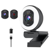 Webcam Galyimage 4K com foco automático Ring Light com TOF