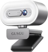 Webcam GUSGU G920 2K Quad HD com foco automático com microfone e luz Webcam GUSGU G920 2K Quad HD com foco automático com microfone e luz