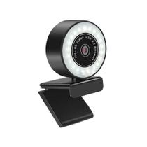 Webcam HD 1080p Microfone Anel Led Mini Auto Foco Desktop Notebook USB Windows Mac Linux 827 - NEHC
