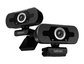 Webcam hd cyber base giratoria 360 com Microfone preto letron74455 Webcam hd cyber base giratoria 360 com Microfone preto letron74455