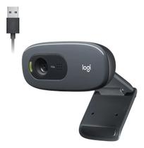 Webcam HD Logitech C270 com Microfone Embutido HD