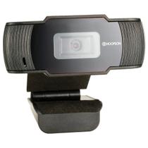 Webcam Hoopson Full HD, 1080P, 30FPS, USB, com Microfone Integrado, Preto - WC-002