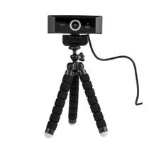 Webcam Kross Hd720p Usb Com Tripé Ajustável Preto Ke-wbm720p