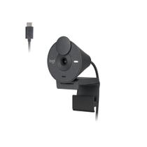 Webcam Logitech Brio 300 Full HD, 1080p, 30 FPS, USB-C, Microfone Integrado, Grafite - 960-001413