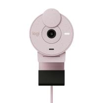 Webcam Logitech Brio 300Full HD 1080P Com Microfone USB-C 960-001446 Rosa