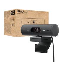 Webcam Logitech Brio 505 Full HD com Correção Automática de Luz