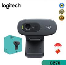 Webcam logitech c270 3mp c/microfone usb hd 720p preto