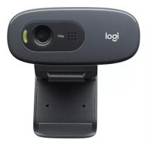 Webcam Logitech C270 720p Hd Usb Com Microfone Anti Ruído e Correção de Cor Automática