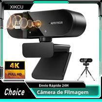 Webcam Mini 4K 1080P Full HD 2K Com Microfone, Câmera USB Com Foco Automático 30fps Para Gravação De Webcam Mini 4K 1080P Full HD 2K Com Microfone, Câmera USB Com Foco Automático 30fps Para Gravação De