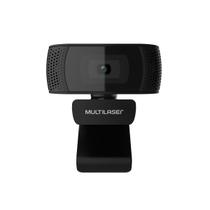 Webcam Multilaser com Microfone Integrado, 1080p 30FPS, Preto - WC050