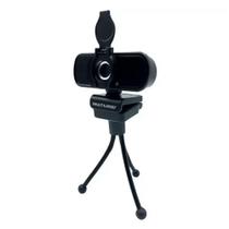 Webcam Multilaser com Tripé, 1080P Full HD, USB, Microfone Plug And Play, Preto - WC055