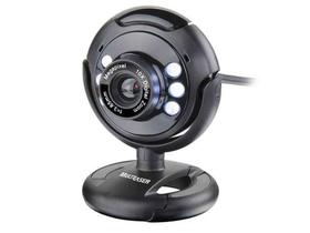 Webcam Multilaser Plug E Play 16Mp Nightvision Microfone Usb Preto WC045