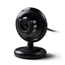 Webcam Multilaser Preta 16MP Nightvision Plug & Play Microfone USB 2.0