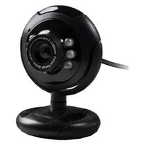 Webcam Multilaser Preta Com Fio WC045