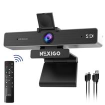 Webcam NexiGo N950P (Gen 2) com zoom 4K com zoom remoto RF de 5X