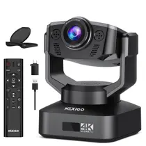 Webcam NexiGo Zoom com certificação N990 (Gen 2) 4K PTZ com microfone Webcam NexiGo Zoom com certificação N990 (Gen 2) 4K PTZ com microfone