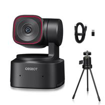 Webcam OBSBOT Tiny 2 Lite com tecnologia de IA 4K UHD PTZ com tripé