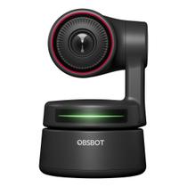 Webcam OBSBOT Tiny 4K com rastreamento por IA, zoom 4x e suporte