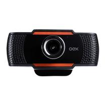 Webcam Oex Easy Usb 720p 30Fps Com Microfone W200 Preto - Oex