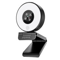 Webcam papalook PA552 2K/1080P Full HD com luz e capa Webcam papalook PA552 2K/1080P Full HD com luz e capa
