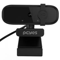 Webcam PCYES RAZA FHD-AF01, Full HD, 60 FPS, USB, Com Microfone, Preto, RZFHDAF01 Webcam PCYES RAZA FHD-AF01, Full HD, 60 FPS, USB, Com Microfone, Preto, RZFHDAF01