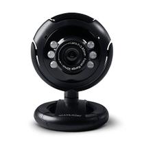 Webcam plug e play 16mp nightvision microfone usb preto wc045 multilaser
