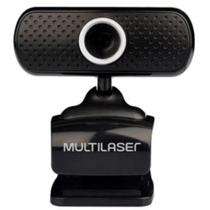 Webcam Plug e Play 480p Mic Usb Preto Multilaser