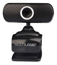 Webcam Plug e Play 480P Mic Usb Preto - WC051 - Multilaser