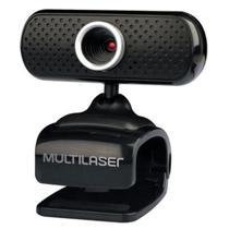 Webcam Plug e Play 480p Microfone USB Preto - Multilaser WC051