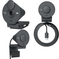 Webcam Profissional C Tampa FullHD Logitech Brio 300 Grafite