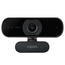 Webcam Rapoo C260 FHD 1080P, Autofoco, Microfone com Cancelamento de Ruído, Preto - C260 Webcam Rapoo C260 FHD 1080P, Autofoco, Microfone com Cancelamento de Ruído, Preto - C260