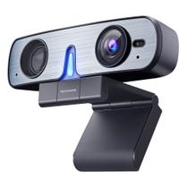 Webcam ROCWARE RC08 2K com alto-falante para PC HD com microfone
