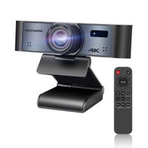 Webcam ROCWARE RC16 4K 60fps FHD com microfone e controle remoto