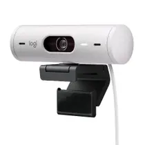 Webcam + Suporte Logitech Brio 500 Full HD, 1080p, 30 FPS, com Microfones Duplos, USB, Suporte Incluso, Branco - 960-001426 Webcam + Suporte Logitech Brio 500 Full HD, 1080p, 30 FPS, com Microfones Duplos, USB, Suporte Incluso, Branco - 960-001426