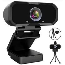Webcam Svcouok 1080p HD com microfone, obturador de privacidade