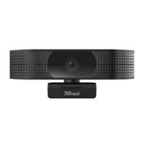 Webcam Trust Taxon 2K QHD, USB, 30 Fps, 74 Graus, Tripé, Preto