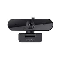 Webcam Trust Taxon 2K QHD, USB, rABS, 30 fps, 92 Graus, Preto