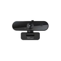 Webcam Trust TW-250 2K QHD, 1080p, 30 FPS, USB, Microfones Duplos, com Filtro de Privacidade - 24421