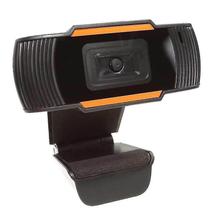 Webcam USB 720p com Microfone - Conjunto de Acessórios para Computador com Foco Manual