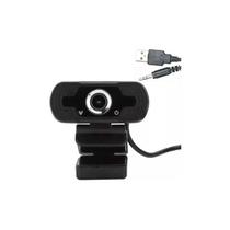 Webcam USB com Microfone - Ideal para Videoconferências