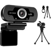 Webcam USB Full HD 1080p WBE08800266H WB Alta Resolução, Microfone Integrado e Plug & Play