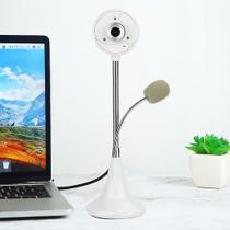 Webcam USB HD com Microfone - Compatível com PC e Notebook - Visão Noturna