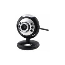 Webcam usb para pc com luz led, microfone embutido um - generic