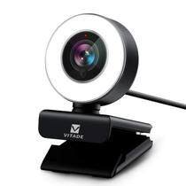 Webcam VITADE 960A USB Pro HD 1080P com anel de luz e microfone Webcam VITADE 960A USB Pro HD 1080P com anel de luz e microfone