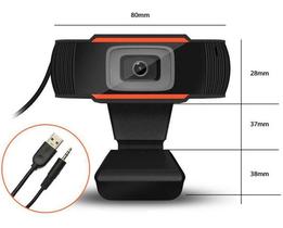 Webcam Webcam 720p HD Skype, Zoom - Preto