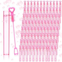 Wedding Bubble Wands PullCrease 150 unidades a granel com solução rosa