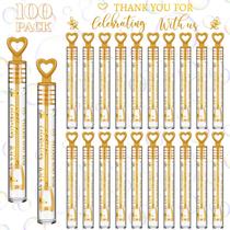 Wedding Bubble Wands Shappy, 100 peças de lembrancinhas de casamento Wedding Bubble Wands Shappy, 100 peças de lembrancinhas de casamento