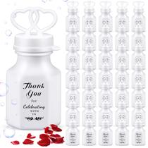 Wedding Bubbles Foilswirl 192 unidades Mini Bubble Wands brancas