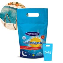 Weekend 2.4Kg Produto Para Piscinas Verdes Hidroazul